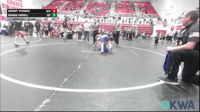 75 lbs Consolation - Jeremy Thomas, Little Axe Takedown Club vs Reines Orrell, HBT Grapplers