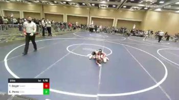 81 lbs Semifinal - Takoda Boger, Sanderson Wr Ac vs Ernesto Perez, Tucson Cyclones