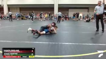 82 lbs Round 3 (4 Team) - Ethan VanDyke, ARES Black vs Kashta Freeland, Glasgow Wrestling Academy