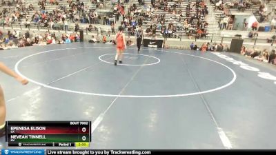 46 lbs Champ. Round 1 - Epenesa Elison, CA vs Neveah Tinnell, NV