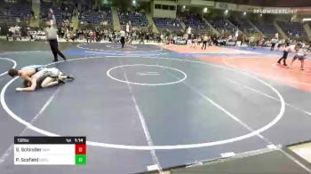 132 lbs Quarterfinal - Simon Schindler, David City WC vs Peyton Scofield, North Montana WC