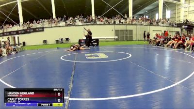 97 lbs Round 1 (8 Team) - Hayden Hegland, Wisconsin vs Carly Torres, Arizona