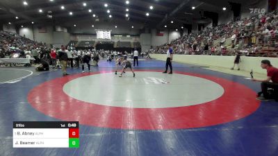 91 lbs Quarterfinal - Barrett Abney, Alpha Wrestling Club vs Jackson Beamer, Alpha Wrestling Club