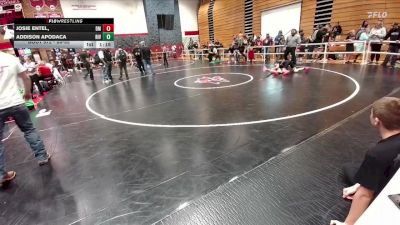 86-95 lbs 3rd Place Match - Josie Entel,, Dean Morgan vs Addison Apodaca, Riverton Middle School