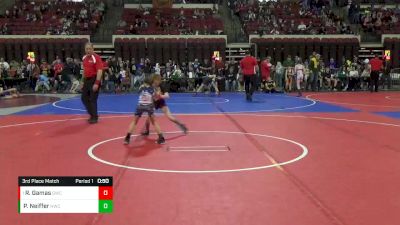 58 lbs 3rd Place Match - Rygan Gamas, Glasgow Wrestling Club vs Paislee Neiffer, Havre Wrestling Club