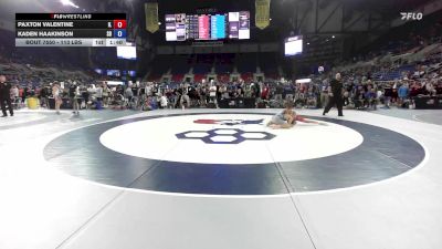 113 lbs Cons. Rd Of 32 - Paxton Valentine, IL vs Kaden Haakinson, SD