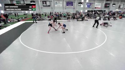 Junior Boys - 190 lbs Champ. Round 2 - Joey Stephens, Alabama Takedown Academy vs Brayden Packer, WOW Wrestling Club