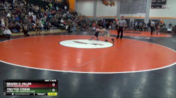 B-11 lbs Quarterfinal - Braden D. Miller, Denver Wrestling Club vs Treyton Steege, Waverly Area Wrestling Club