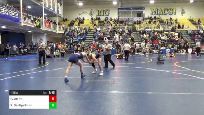 118 lbs Quarterfinal - Paige Jox, Mt. Lebanon vs Raya Sentipal, Burgettstown