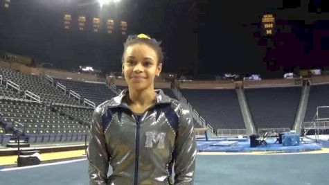 Brianna Brown talks about her first home meet