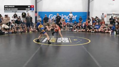 33 lbs Quarterfinal - Mila Ingles, Badger Girls Elite - W vs Kynlee Boozer, PA West Yellow - W