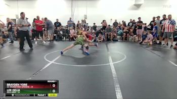 88 lbs Round 1 (6 Team) - Lee Delia, Killa Bees vs Brayden Yore, U2 Journeymen Uprising