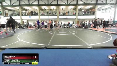 71-77 lbs Round 5 - Teddy Millard, Rochelle Wrestling Club vs Miles Davis, Individual