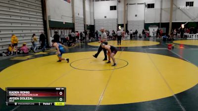 165 lbs Cons. Round 1 - Kaden Romig, Torrington Wrestling Club vs Ayden Dolezal, BRLD