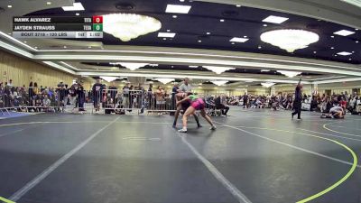 120 lbs Round Of 128 - Hawk Alvarez, Titan Mercury WC vs Jayden Strauss, Texas