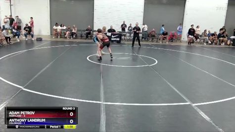 110 lbs Round 3 (8 Team) - Adam Petrov, Maryland vs Anthony Landrum, Colorado