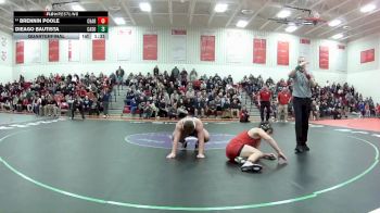 175 lbs Quarterfinal - Brennin Poole, Chardon vs Dieago Bautista, Canton South