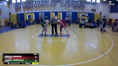 132 White Semifinal - Jordan Harrison, Lake Gibson vs Andres Camposano, Deland