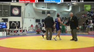 86kg lbs finals Clayton Foster Grit vs. Richard Perry NYAC