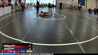 98 lbs Rd# 4- 12:45pm Friday - Addison Neal, Iowa Ladies vs Isabella Thiel, Lady Reapers