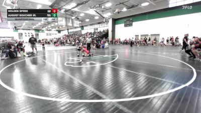 55 lbs Quarterfinal - Holden Spree, Immortal Athletics WC vs August Boucher Jr., Purler Wrestling Academy