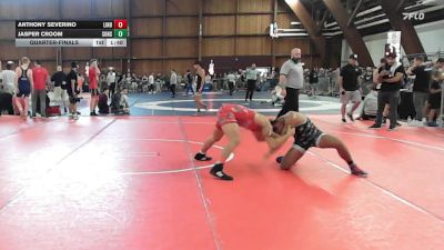 135 lbs Quarterfinal - Anthony Severino, Lindenhurst High School vs Jasper Croom, Sons Of Thunder