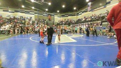 40 lbs Rr Rnd 5 - Olivia Hawes, Cowboy Wrestling Club vs Hazel Wynn, El Reno Wrestling Club