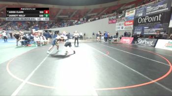 5A Boys 215 lbs Champ. Round 1 - Aiden Clark, Thurston Boys vs Jarrett Kelly, Canby Boys
