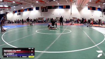 67 lbs Semifinal - Eli Barrett, Grizzly Wrestling Club vs Raymond Callaway, NOVA Wrestling Club