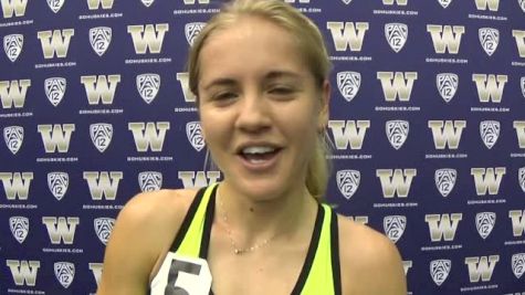 Polina Carlson wins first indoor race, talks speed training for marathon