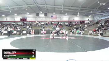 149 lbs Champ. Round 2 - Hayden Kuhn, Ashland vs William Cook, Jamestown (N.D.)
