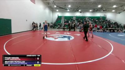 126 lbs Quarterfinal - Tyler Wenzel, Powell Wrestling Club vs Brayden McMullan, Green River Grapplers Wrestling