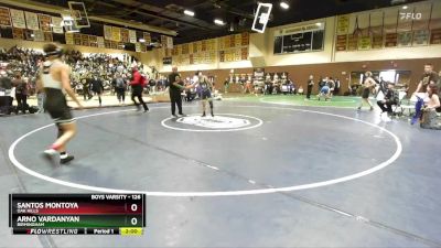 126 lbs Champ. Round 2 - Santos Montoya, Oak Hills vs Arno Vardanyan, Birmingham