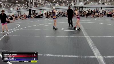 90 lbs Semis (4 Team) - Izzy Folks, PA West Yellow vs Natalie Smith, Lady Bandits