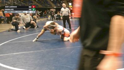 110 lbs Round Of 16 - JoJo LaRocco, Bishop McDevitt vs Gavin Litz, Kiski Area