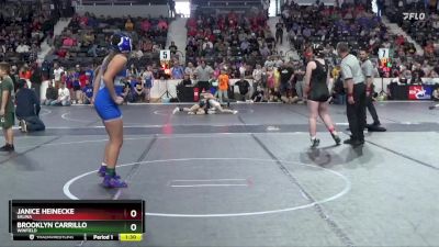 150 lbs Quarterfinal - Janice Heinecke, Salina vs Brooklyn Carrillo, Winfield