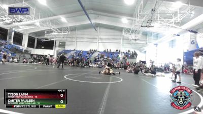 92 lbs Placement (4 Team) - Tyson Lamm, Potentially Dangerous vs Carter Paulsen, OpenMats Wrestling Club