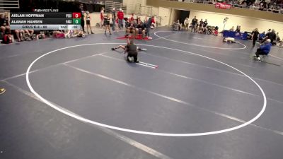 Girls K-8 - 80 Alanah Hansen, Farmville-Girls vs Aislan Hoffman, PEM-Girls