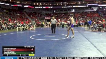 2A-170 lbs Cons. Round 3 - Austin Mason, Webster City vs Max Dalton, Woodward-Granger