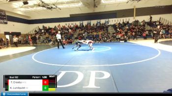 106 lbs Quarterfinal - Tanner Crosby, Mt. Spokane vs Kaysic Lundquist, Mead