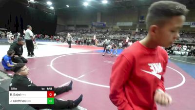 82 lbs Quarterfinal - Brody Gabel, Pikes Peak Warriors vs Jaxon Geoffrion, Hammer House Mafia