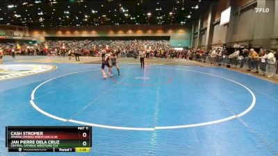 118-130 lbs Round 1 - Cash Stromer, Spanish Springs Wrestling Club vs Jan Pierre Dela Cruz, Central Catholic Wrestling Clu