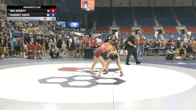 95 lbs Cons. Quarters - Mia Nesbitt, Pennsylvania vs Kassidy Davis, Washington