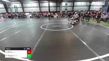 44 lbs Quarterfinal - Jackson Denny, Holland, PA vs Brody Rodgers, Feasterville, PA