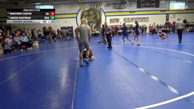 126 lbs Champ. Round 1 - Brayden Curtis, Cedar Rapids Jefferson vs Jason Eastman, Benton Community
