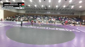 130 lbs 3rd Place Match - Olyvia Roscoe, Kelly Walsh vs Gabriela Duarte-Quijas, Scottsbluff Girls