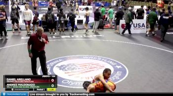 126 lbs Quarterfinal - Andres Maldonado, Will C Wood High School Wrestling vs Daniel Arellano, Ground Creatures Wrestling