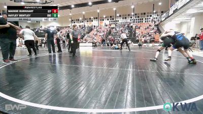 110 lbs Rr Rnd 2 - Maddie Burkhart, Tulsa Blue T Panthers vs Hayley Bentley, Brushy Wrestling Club