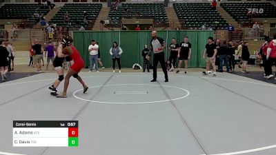 125 lbs Consolation - Aadan Adams, Ace Academy vs Chance Davis, 706 Wrestling