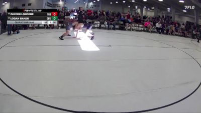 198 lbs Quarterfinal - Logan Baker, Concordia Wrestling Club vs Zayden Londene, York